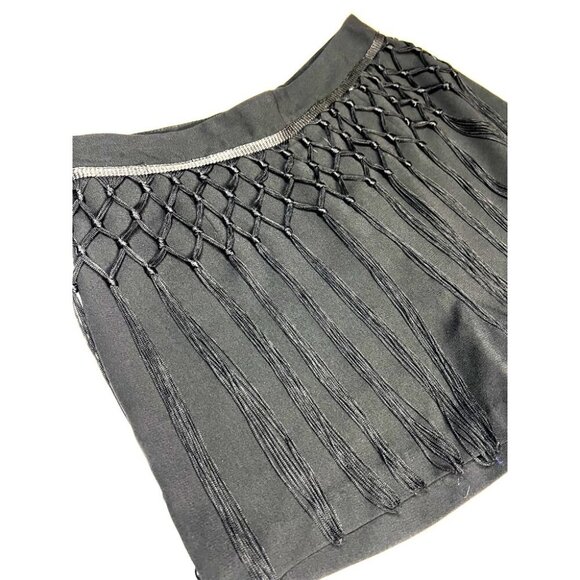 ASTR Skort Fringe Black Polyester – Size Small – Boho/Party - Picture 2 of 5